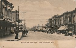 Mission St. Near 21st San Francisco, CA Postcard Postcard Postcard