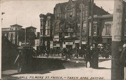 Franklin Hall Filmore Taken April 20th 1906 Postcard