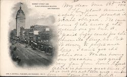 Market Street and Claus Spreckels Building Postcard