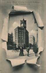 Market Street Showing Chronicle Building San Francisco, CA Postcard Postcard Postcard