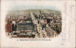 Market Street-looking west San Francisco, CA Postcard Postcard Postcard