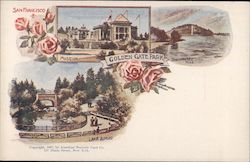 Golden Gate Park Museum, Strawberry Hill, Lake Alvoro Postcard