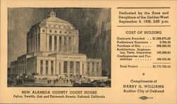 New Alameda County Court House. Fallon, Twelfth, Oak, and Thirteenth Streets, Oakland, California Postcard Postcard Postcard