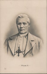 Pius X Religious Postcard Postcard Postcard