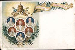 The Popes of the XIX Century Religious Postcard Postcard Postcard