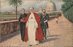 Sua Santita nei Giardini Vaticani [His Holiness in the Vatican gardens] Postcard