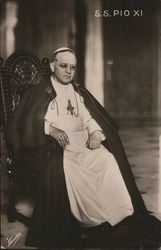 Pope Pius XI Religious Postcard Postcard Postcard