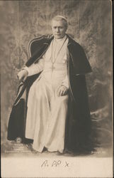 Pope Pius X Religious Postcard Postcard Postcard