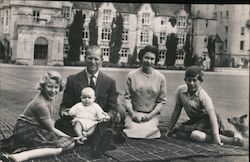 H.R.H. Queen Elizabeth II, Prince Phillip, Princess Margaret, Princes Charles and Andrew Royalty Postcard Postcard Postcard