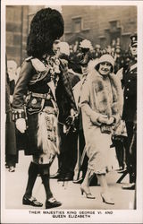 Their Majesties King George VI, and Queen Elizabeth Postcard