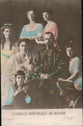 Famille Imperiale De Russie Royalty Postcard Postcard Postcard