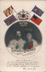 Entente Cordiale, Souvenir de Leur Visite Royalty Postcard Postcard Postcard