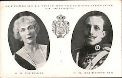 S.M. Victoria and Alphonse XIII Royalty Postcard Postcard Postcard