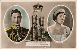 Souvenir of Coronation of Their Majesties King George VI and Queen Elizabeth Royalty Postcard Postcard Postcard