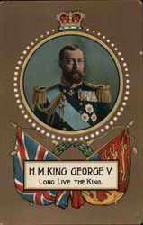 H.M. King George V. Long Live the King. Royalty Postcard Postcard Postcard