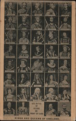 Kings and Queens of England 1066-1910 Royalty Postcard Postcard Postcard