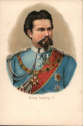 King Ludwig II of Bavaria Royalty Postcard Postcard Postcard