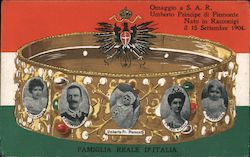 Italian Family Reale Royalty Postcard Postcard Postcard