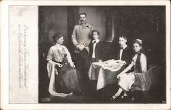 Archduke Franz Ferdinand of Austria and Family Postcard