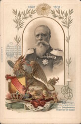 For the 50 Year Jubilee of the Grand Duke Friedrich of Baden, 1852-1902 Royalty Postcard Postcard Postcard