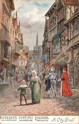 Fifteenth Century London. Royalty A. C. Payne Postcard Postcard Postcard