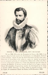 Henri De Lorraine, Duc De Guise Postcard