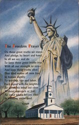 The Freedom Prayer - The Statue of Liberty Postcard