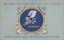 United States Naval Construction Battalions - Seabeas Navy Postcard Postcard Postcard