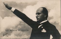 S. E. Benito Mussolini World War II Postcard Postcard Postcard