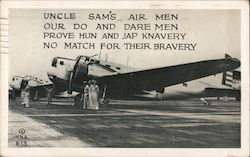 Uncle Sam's Air Men Air Force Postcard Postcard Postcard