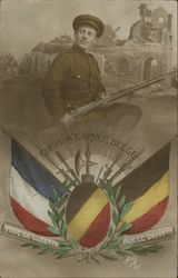 Glory to the Belgian Army World War I Postcard Postcard Postcard