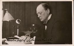 Winston Churchill World War II Postcard Postcard Postcard