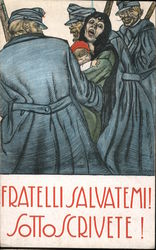 Fratelli Salvatemi! Sottoscrivete! Postcard