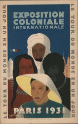 Le Tour Du Monde En Un Jour: Exposition Coloniale Internationale-Paris 1931 Postcard Postcard Postcard