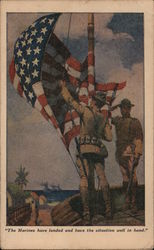 "The Marines have landed and have the situation well in hand." Postcard