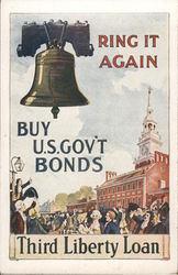 Ring It Again, Buy U.S. Gov't Bonds Third Liberty Loan Postcard