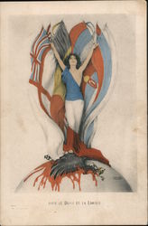 Pour Le Dieu (?) et La Liberte France Postcard Postcard Postcard