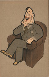 Caricature of Franklin Roosevelt World War II Postcard Postcard Postcard