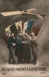 Les Allies Volent A La Victoire. World War I Postcard Postcard Postcard