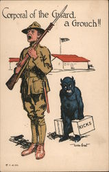 Corporal of the Guard, a Grouch!! Comic Postcard Postcard Postcard