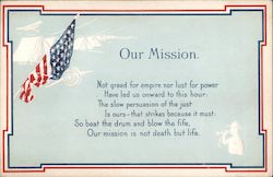 Our Mission World War I Postcard Postcard Postcard