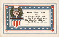 Sweetheart Mine - Uncle Sam Postcard