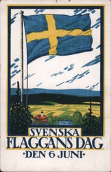 Svenska Flaggans Dag, Den 6 Juni Sweden Postcard Postcard Postcard