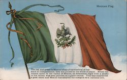 Mexican Flag Mexico Postcard Postcard Postcard