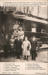 Marshall Foch Leaves for Paris to Deliver the Armistice Postcard