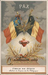 Pax: Coeur De Jesus: Salut et Espoir de la Belgique World War I Postcard Postcard Postcard