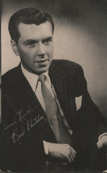 Bob Hutton Actors Postcard