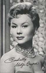 Cordially, Mitzi Gaynor Actresses Arcade Card Arcade Card Arcade Card