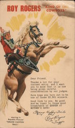 Roy Rogers, King of the Cowboys Postcard