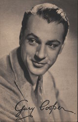 Gary Cooper Actors Postcard Postcard Postcard